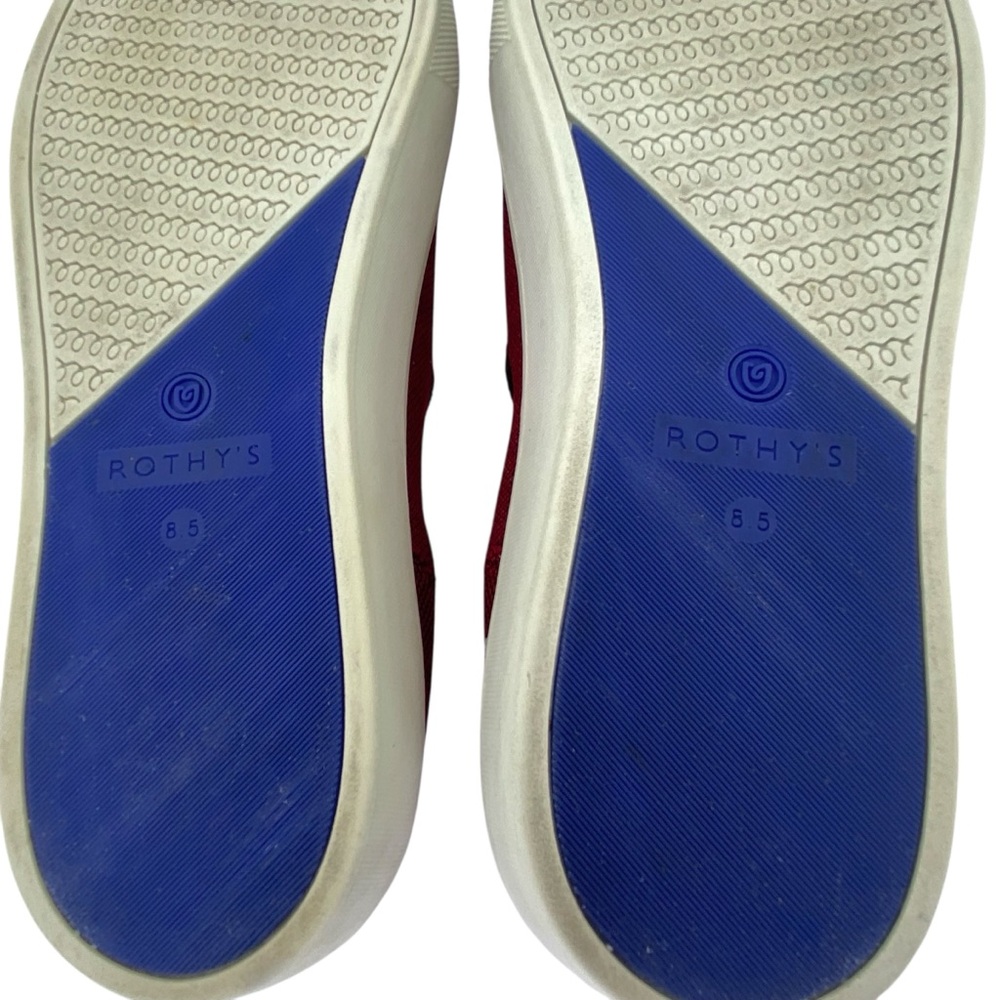 Rothy's The Sneaker Burgundy Red Slip Ons - Picture 12 of 16